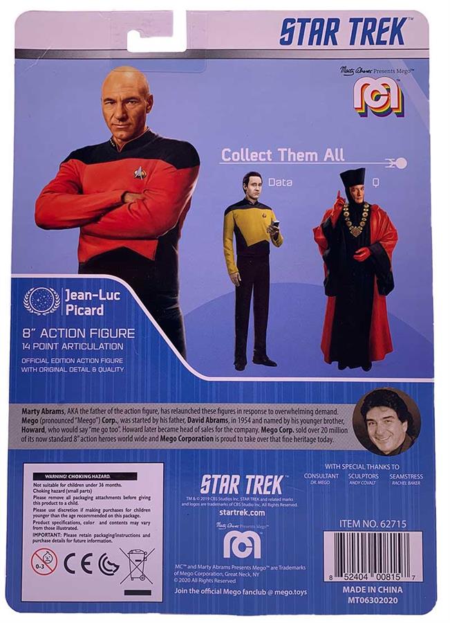 PICARD STAR TREK 7" MEGO