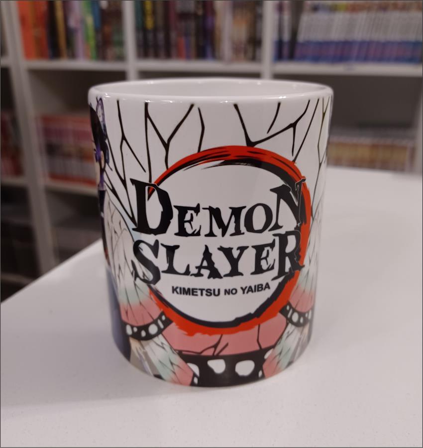 TAZA RECTA DEMON SLAYER SHINOBU CERAMICA (9,7CM ALTO X 8,5CM DIAM.)