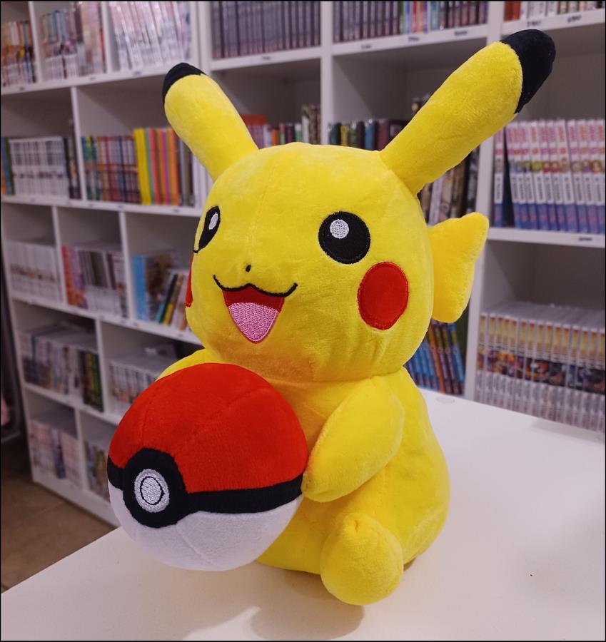 Peluche PIKACHU Pokemon con pokebola (23 cm)