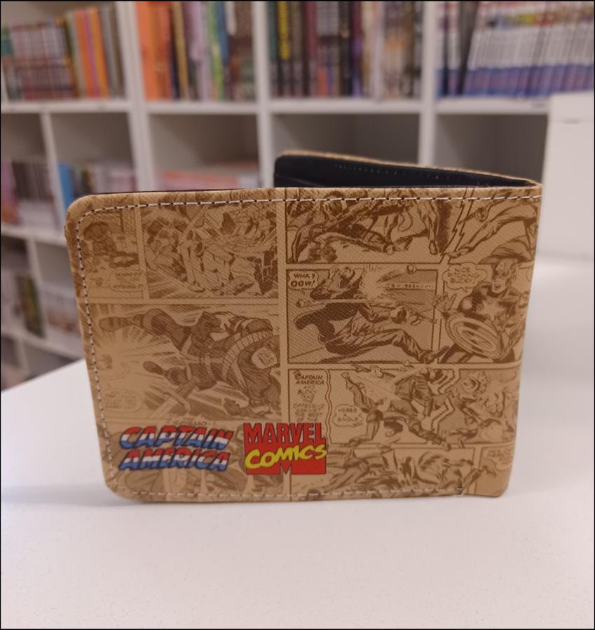 BILLETERA PVC / SIMIL CUERO CAPITAN AMERICA IMPORTADA