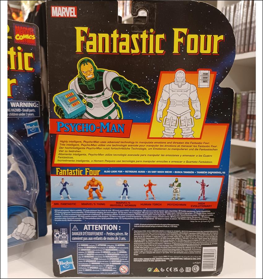 FANTASTIC FOUR PSYCHO-MAN (4 FANTASTICOS PSYCHO-MAN) HASBRO 6"