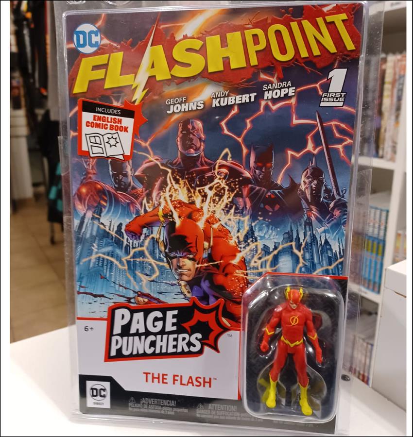 THE FLASH FLASHPOINT PAGE PUNCHERS DC DIRECT FIGURA DE 3 PULGADAS