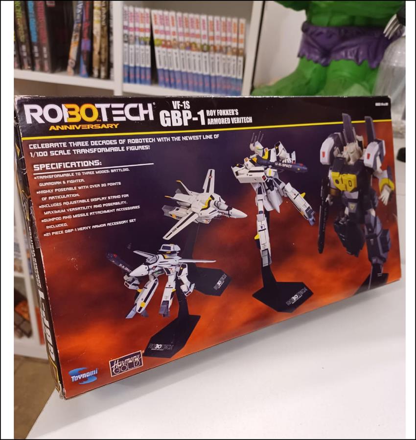 Toynami Robotech 30th Roy Fokker VF-1S Rick Hunter VF-1S Original 6 pulgadas Escala 1:100