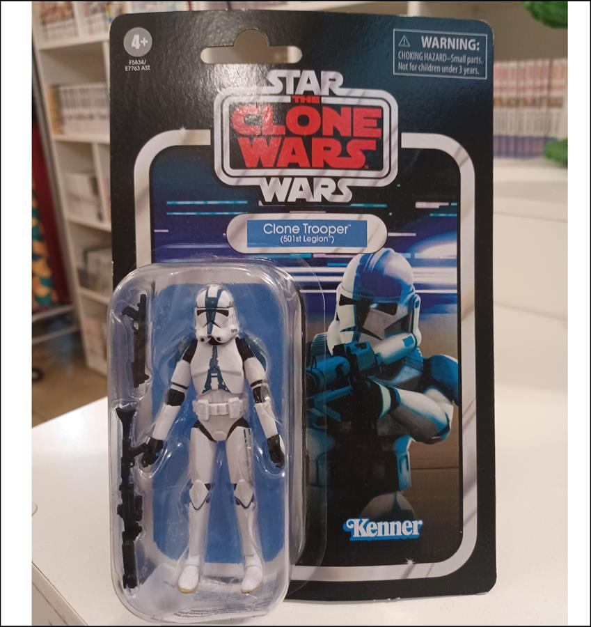 CLONE TROOPER 501ST LEGION STAR WARS VINTAGE KENNER HASBRO 3 3/4"