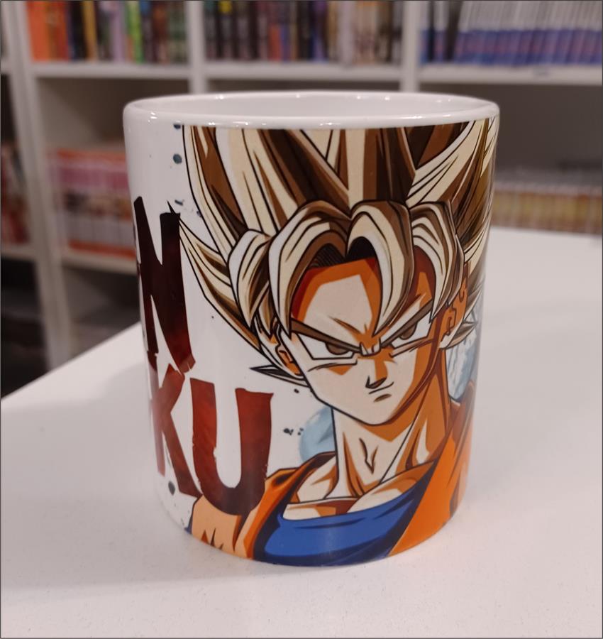 TAZA RECTA DRAGON BALL Z SON GOKU CERAMICA (9,7CM ALTO X 8,5CM DIAM.)