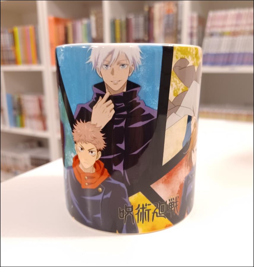 TAZA RECTA JUJUTSU KAISEN CERAMICA (9,7CM ALTO X 8,5CM DIAM.)