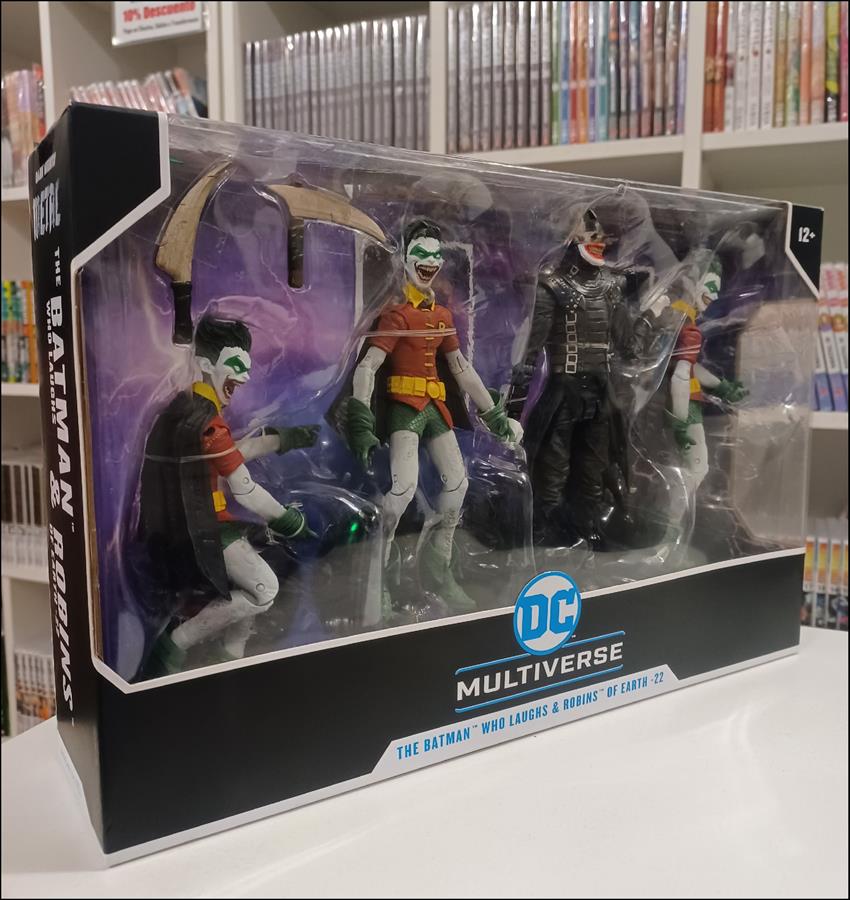 THE BATMAN WHO LAUGHS AND ROBINS OF EARTH 22 MCFARLANE DC MULTIVERSE