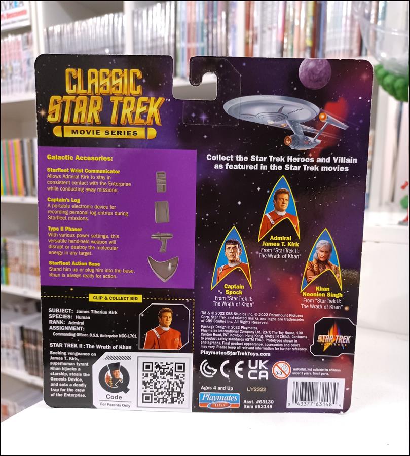 STAR TREK CLASSIC JAMES T. KIRK 5" PULGADAS PLAYMATES