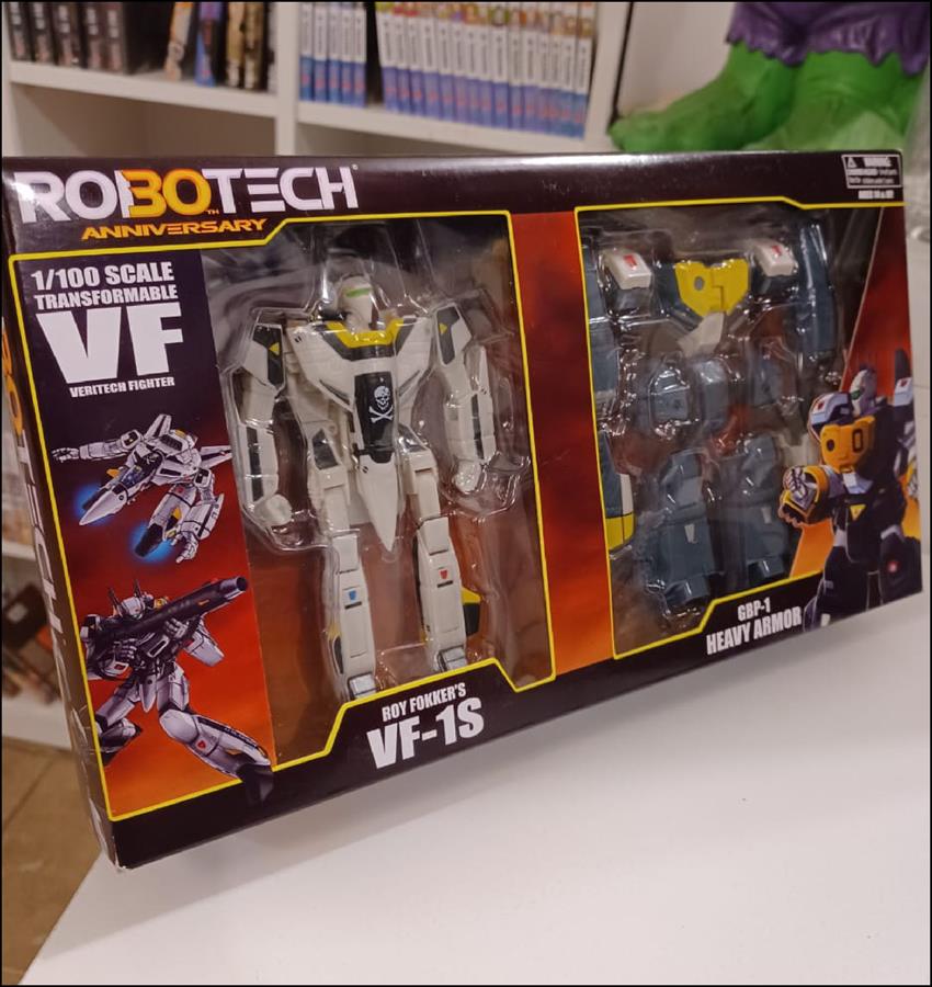 Toynami Robotech 30th Roy Fokker VF-1S Rick Hunter VF-1S Original 6 pulgadas Escala 1:100